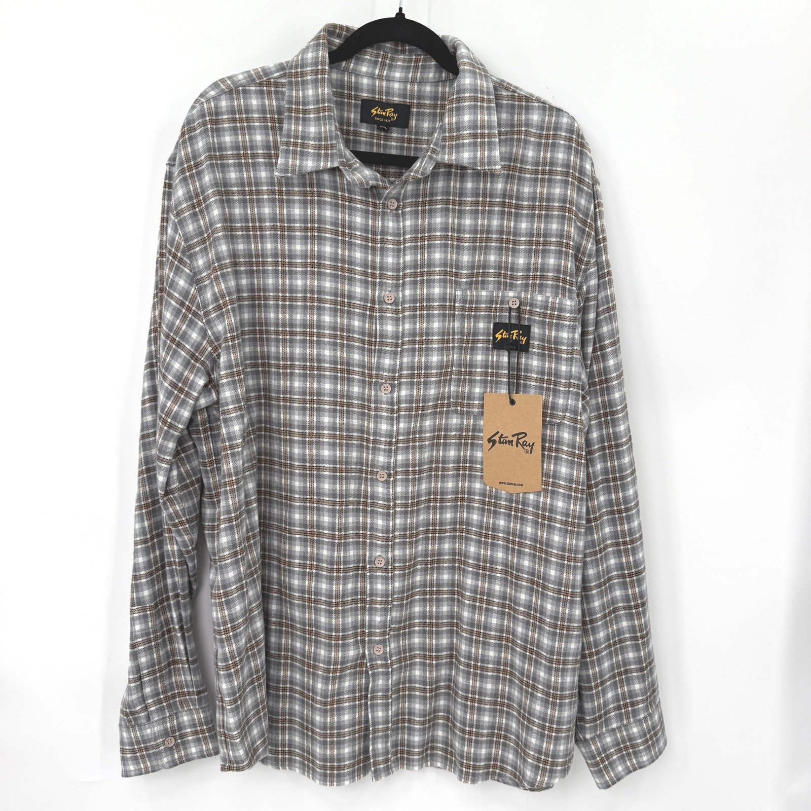 Stan Ray Nwt Flannel Shirt Men Xxl Plaid Workwear Streetwear Utility Heritage